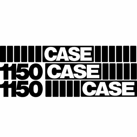 AFTERMARKET New Whole Machine Decal Set Fits Case Crawler Dozer 1150 CASE1150DECALSET